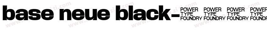 base neue black字体转换